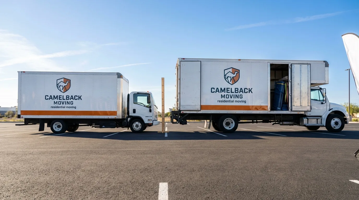 Moving truck size capacity guide in Black Diamond
